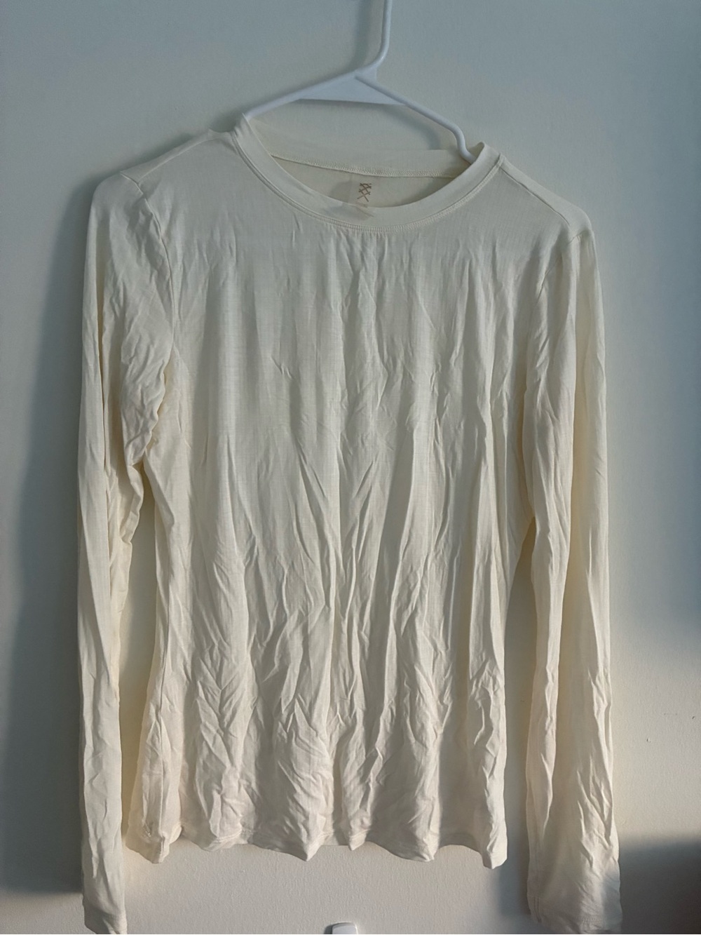 RHONE Long Sleeve Crew Neck Shirt - Off-White